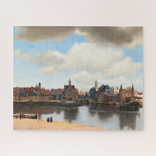 Aussicht auf Delft von Johannes Vermeer (Horizontal)