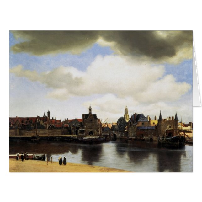 Aussicht auf Delft von Johannes Vermeer (Vorderseite (Horizontal))