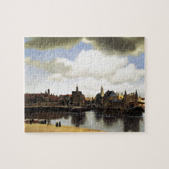 Aussicht auf Delft von Johannes Vermeer (Horizontal)