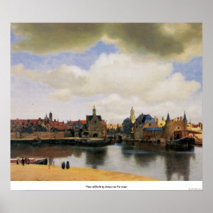 Aussicht auf Delft von Johannes Vermeer Poster