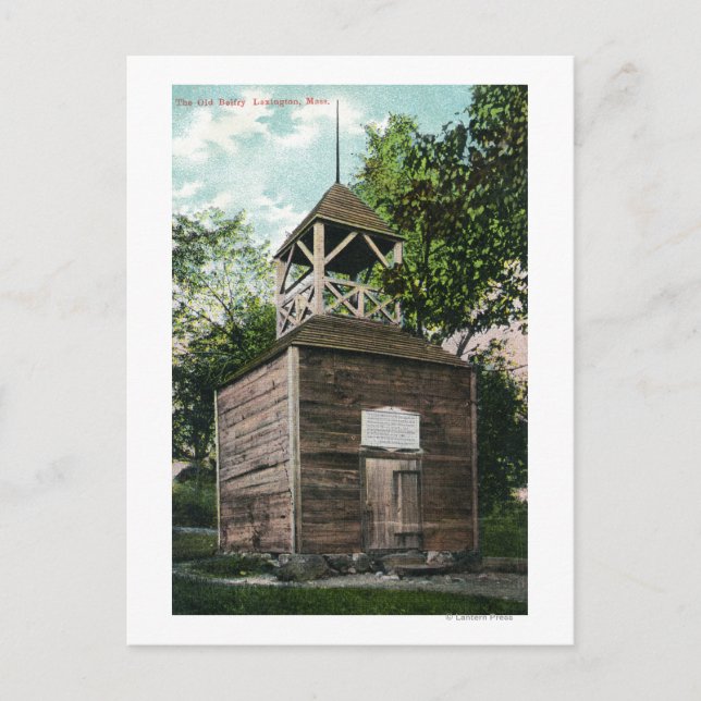 Aussicht auf den alten Belfry # 2 Postkarte (Vorderseite)