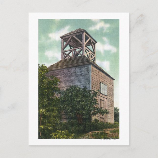 Aussicht auf den alten Belfry Postkarte (Vorderseite)