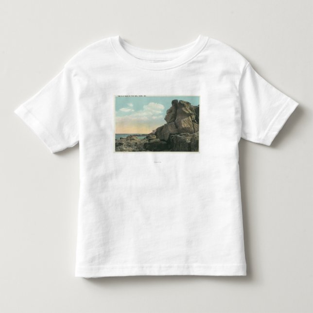 Aussicht auf den alten Mann der Felsformation Kleinkind T-shirt (Vorderseite)