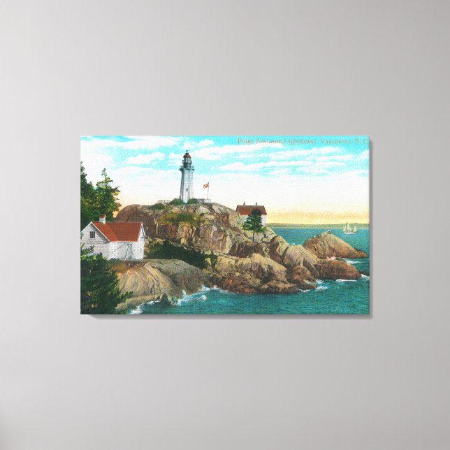 Aussicht auf den Atkinson Leuchtturm Leinwanddruck (Vorderseite)