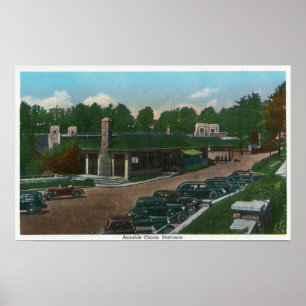 Aussicht auf den Ausable Chasm-Eingang Poster