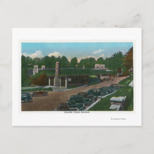 Aussicht auf den Ausable Chasm-Eingang Postkarte