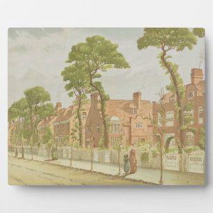 Aussicht auf den Bedford Park, 1882 (Farblitho) Fotoplatte