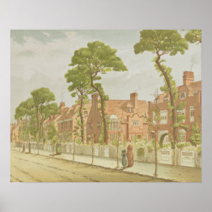 Aussicht auf den Bedford Park, 1882 (Farblitho) Poster