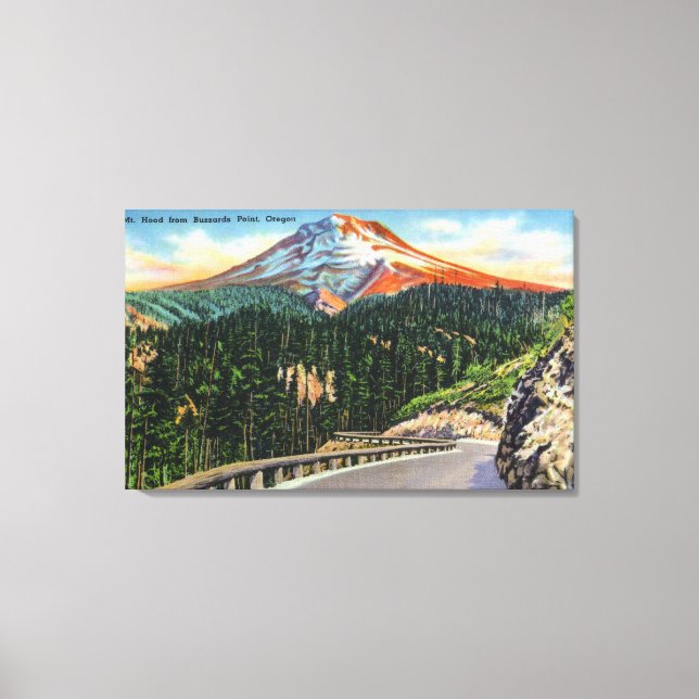 Aussicht auf den Berg von Buzzards Point Leinwanddruck (Vorderseite)