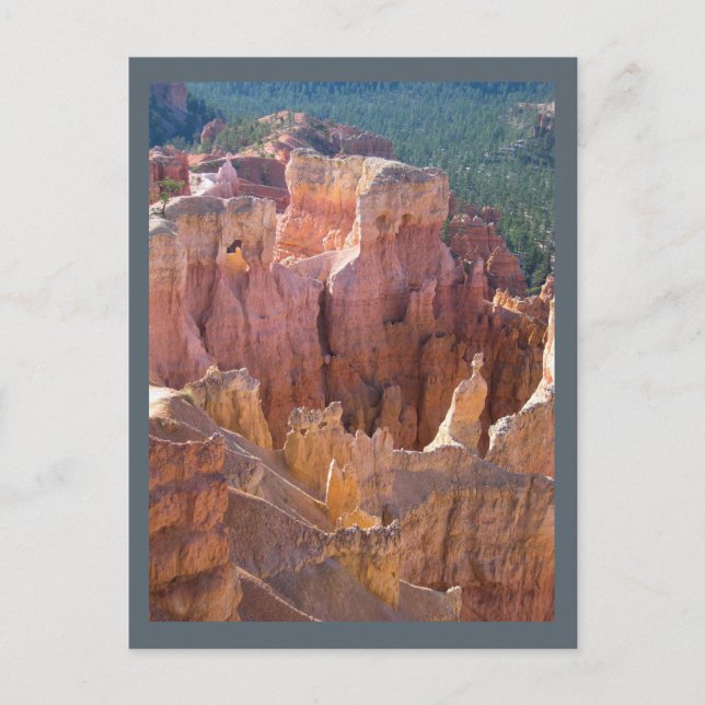 Aussicht auf den Bryce Canyon mit Pastel Hoodoos Postkarte (Vorderseite)
