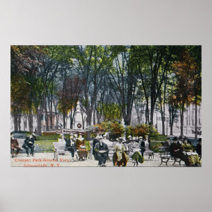 Aussicht auf den Crescent Park Poster