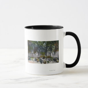 Aussicht auf den Crescent Park Tasse