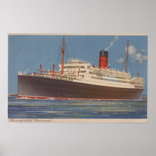Aussicht auf den Cunard R.M.L. Poster (Vorne)