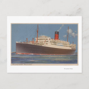 Aussicht auf den Cunard R.M.L. Postkarte