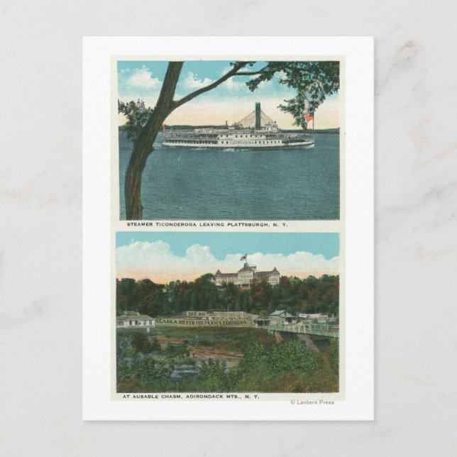 Aussicht auf den Dampfgarer und den Ausfahrschasm  Postkarte (Vorderseite)