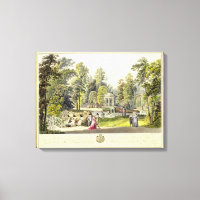 Aussicht auf den Diana-Tempel in Erlaw, graviert v