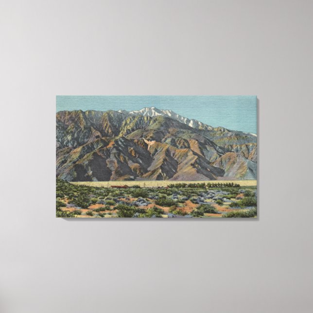 Aussicht auf den Engel auf dem Berg San Jacinto Leinwanddruck (Vorderseite)