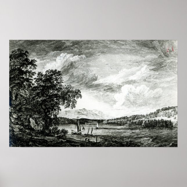 Aussicht auf den Fluss Hudson von Pakepsey Poster (Vorne)