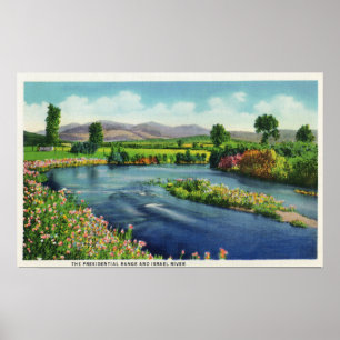 Aussicht auf den Fluss Israel und den Präsidentenr Poster