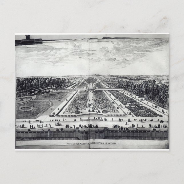 Aussicht auf den Garten Postkarte (Vorderseite)