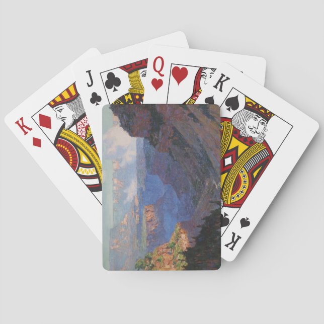 Aussicht auf den Grand Canyon (von E.H. Potthast) Spielkarten (Rückseite)