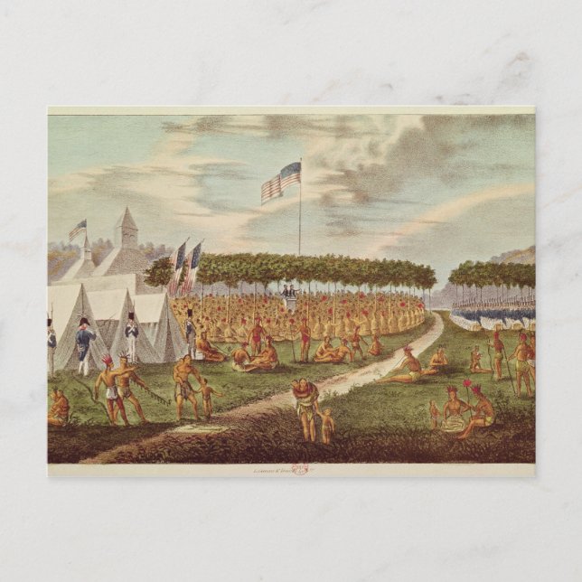 Aussicht auf den Großen Vertrag in Prairie du Postkarte (Vorderseite)