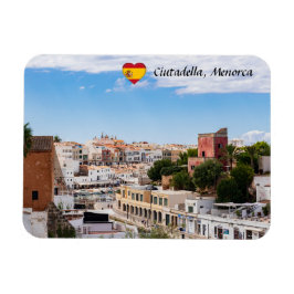 Aussicht auf den Hafen und die Stadt Ciutadella - Magnet