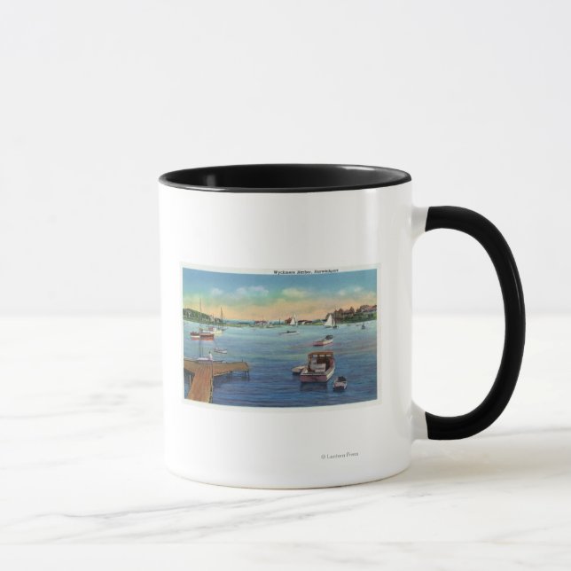 Aussicht auf den Hafen von Harwiport Wychmere Tasse (Rechts)