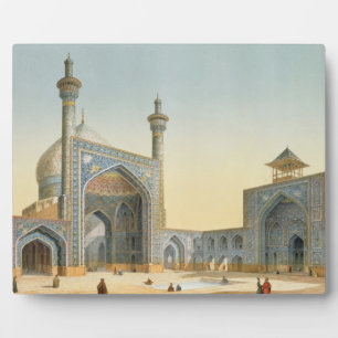 Aussicht auf den Hof des Mesdjid-i-Shah, Isfah Fotoplatte