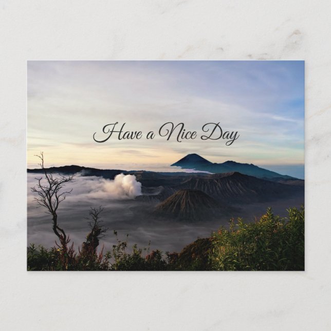 Aussicht auf den Monte Bromo Indonesia Postkarte (Vorderseite)