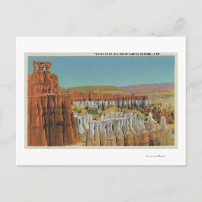 Aussicht auf den Osiris-Tempel Postkarte (Vorderseite)