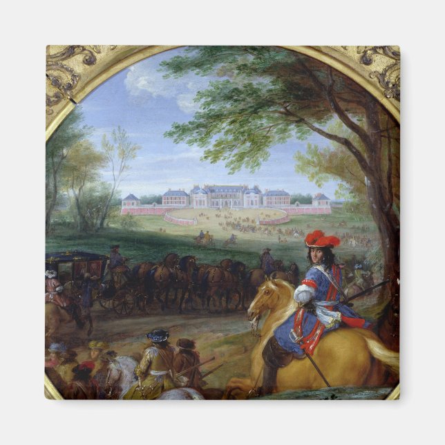 Aussicht auf den Palast von Versailles im Jahre 16 Magnet (Vorne)