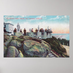 Aussicht auf den Parapet auf den Sutro-Höhen Poster
