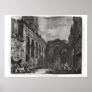 Aussicht auf den Peristyle des Palastes Poster