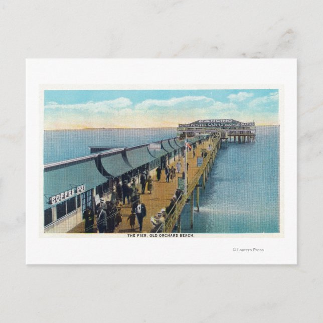 Aussicht auf den Pier Postkarte (Vorderseite)