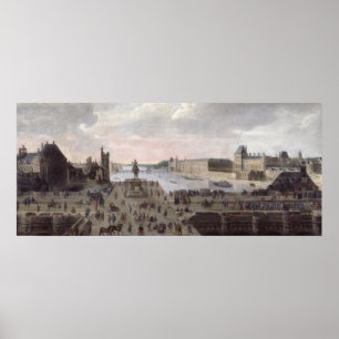 Aussicht auf den Pont-Neuf und die Seine Poster