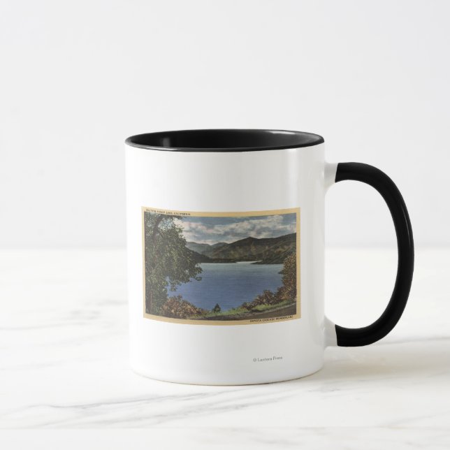 Aussicht auf den schönen Shasta-See Tasse (Rechts)