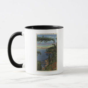 Aussicht auf den See durch Zuckerschluchten Tasse