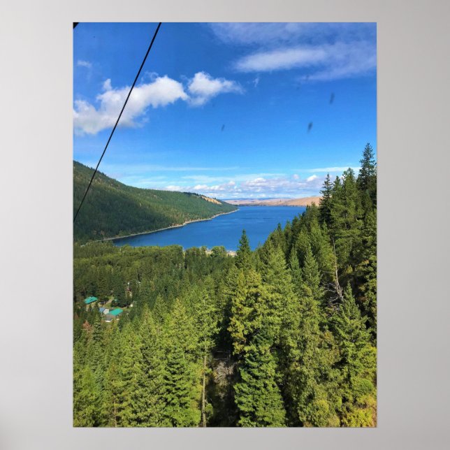 Aussicht auf den See Wallowa, Oregon Poster (Vorne)