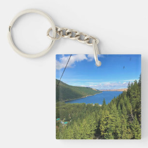 Aussicht auf den See Wallowa, Oregon Schlüsselanhänger