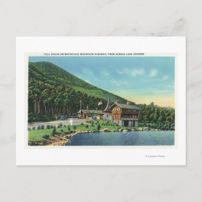 Aussicht auf den Stevanssee Toll House Postkarte (Vorderseite)