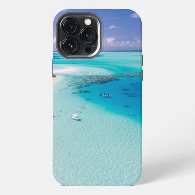 Aussicht auf den Strand iPhone 13 Pro Max Hülle (Rückseite)
