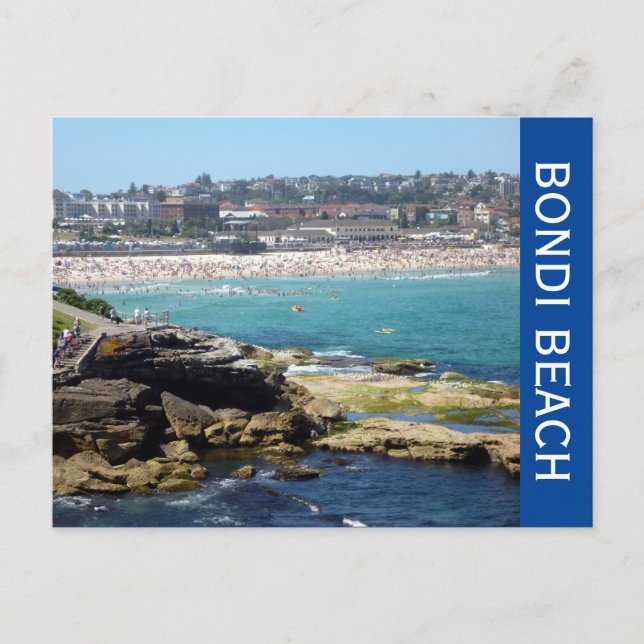 Aussicht auf den Strand Postkarte (Vorderseite)