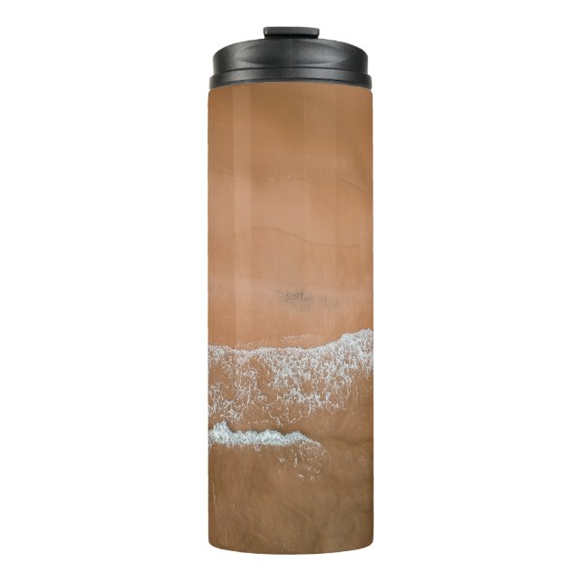 AUSSICHT AUF DEN STRAND THERMOSBECHER (Vorderseite)