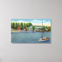 Aussicht auf den Strand von Midway Park und den Pa