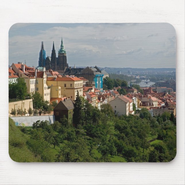 Aussicht auf den Vitus-Dom, Prag, Tschechien Mousepad (Vorne)