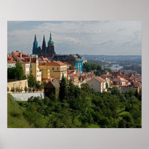 Aussicht auf den Vitus-Dom, Prag, Tschechien Poster