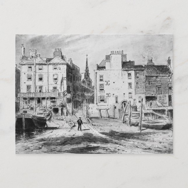 Aussicht auf die Alten Treppen von Ungarn, c.1815 Postkarte (Vorderseite)