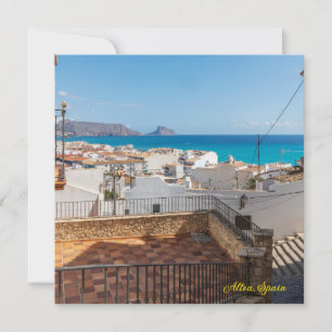 Aussicht auf die Altstadt und die Bucht, Altea, Co