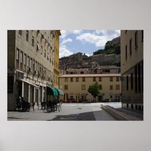 Aussicht auf die Altstadt von Cosenza Poster